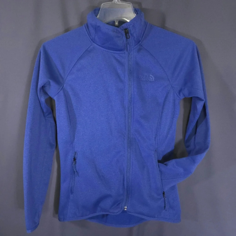The North Face Womens Blue Arcata Jacket Full Zip Size Small Granola Girl Hiking